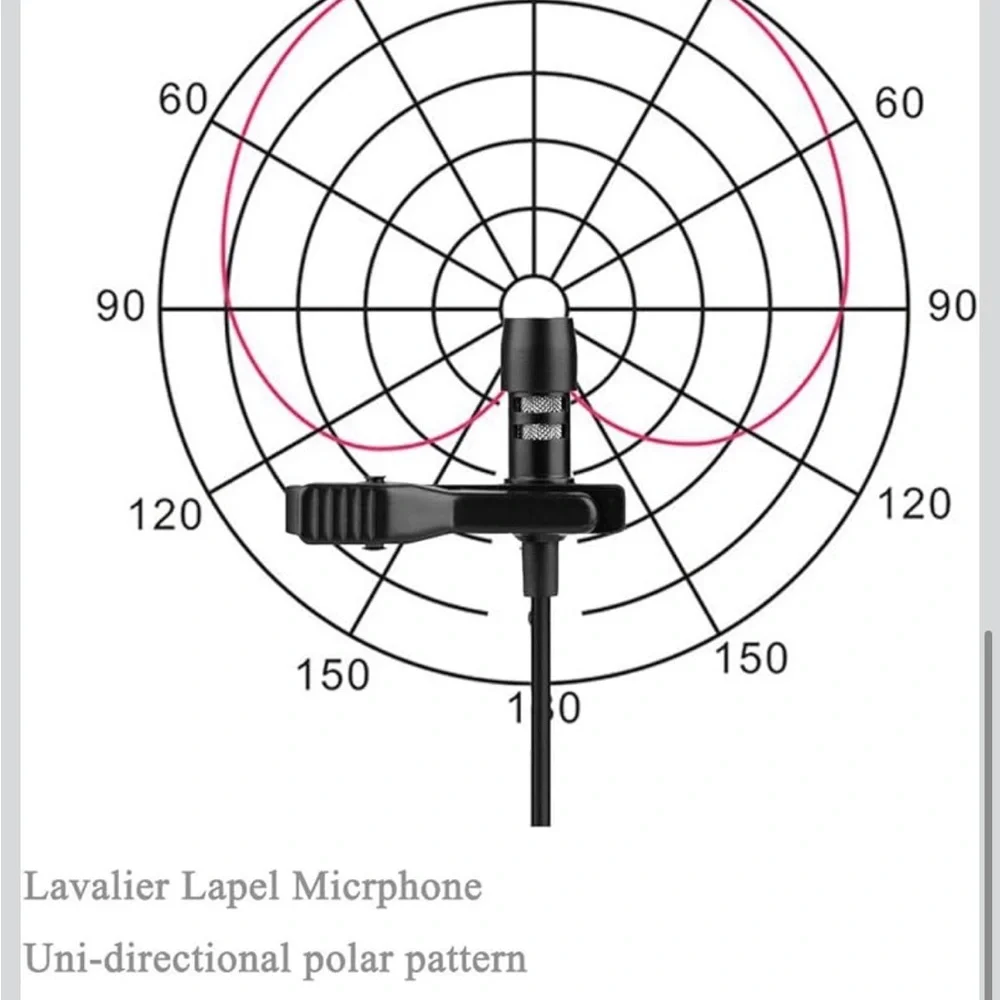 Black Clip-On Microphone